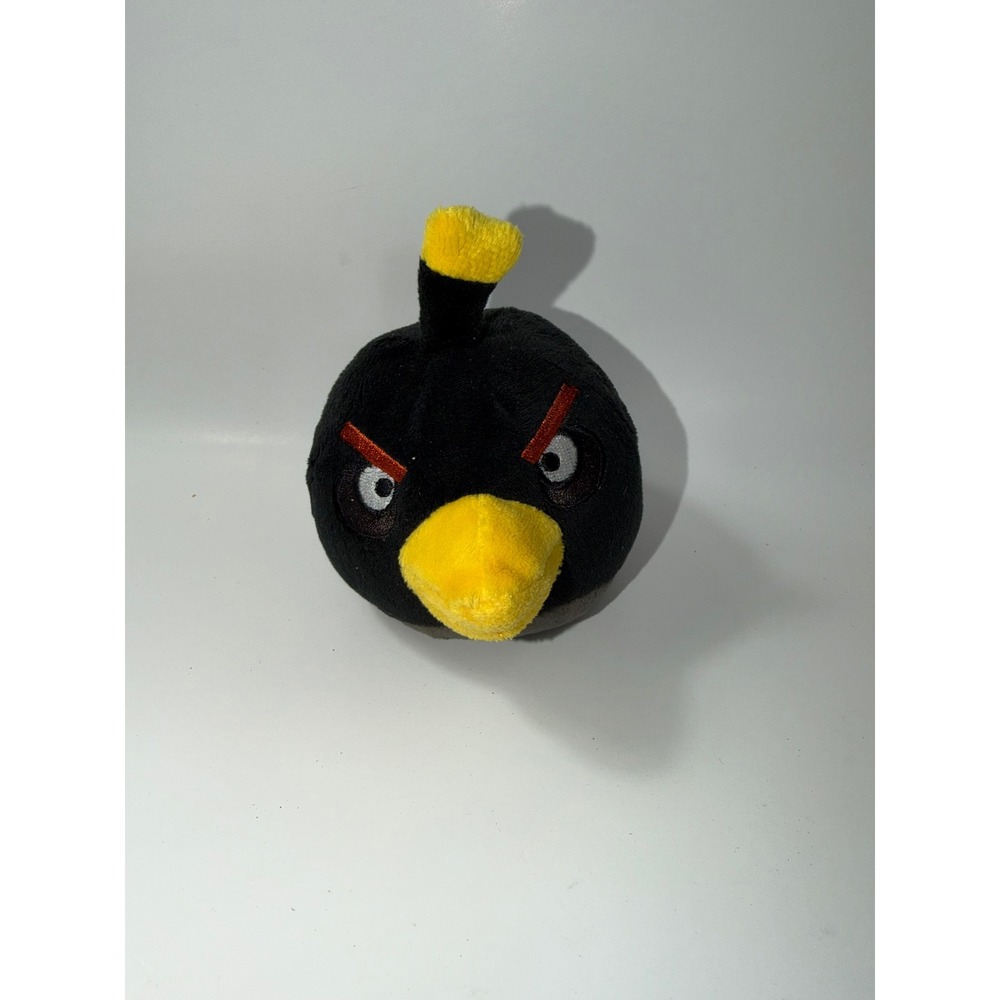 Rovio Angry Birds Bomb Black Bird Plush 5 Inch Stuffed Toy Game Character